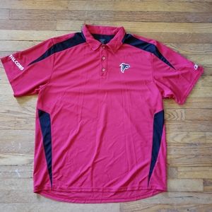 Red and black Falcons Reebok collar shirt XXL old school vintage team sportswear